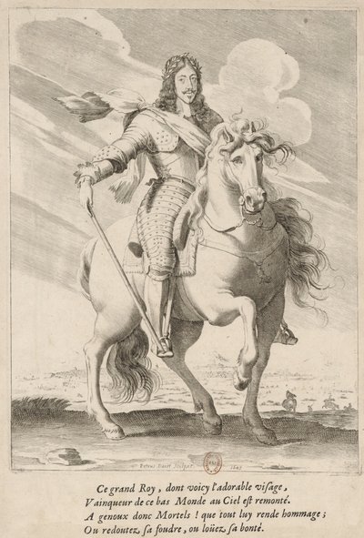 Hevosmuotokuva Ludvig XIII Ranskasta tekijältä Pierre Daret