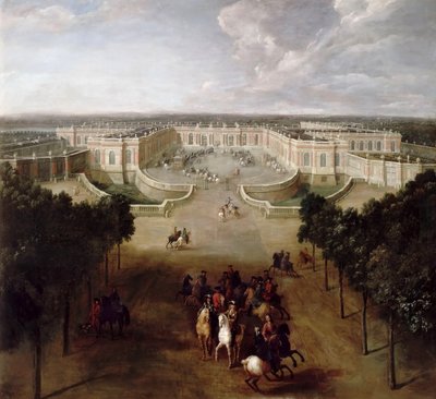 Näkymä Grand Trianonille Avenuelta tekijältä Pierre Denis II Martin