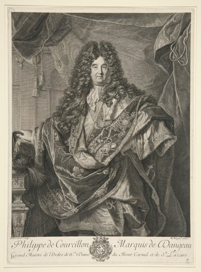 Philippe de Courcillon, Dangeaun markiisi tekijältä Pierre Drevet