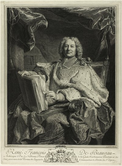 René François de Beauveau du Rivaun muotokuva tekijältä Pierre Drevet