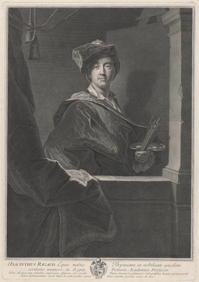 Hyasintti Rigaud tekijältä Pierre Drevet, after Hyacinthe Rigaud