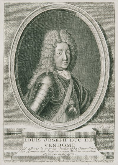 Ranskan kenraali Louis Joseph Duc de Vendôme tekijältä Pierre Dupin