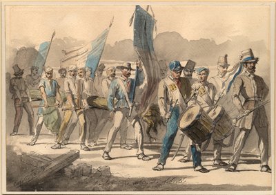 Vapaudenpuun istutus Ranskassa 1848, 1848 tekijältä Pierre Eugène Lacoste