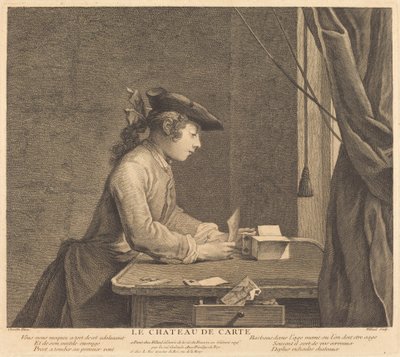 Korttitalo tekijältä Pierre Filloeul after Jean Siméon Chardin