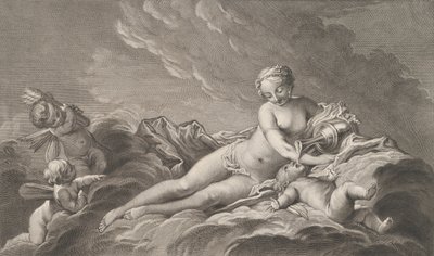 Venus antaa nektaria Cupidolle, 1700-luku. tekijältä Pierre François Basan