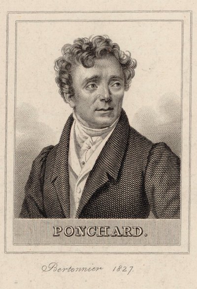 Oopperalaulaja Louis Antoine Eléonore Ponchardin muotokuva 1787-1866, 1827. tekijältä Pierre François Bertonnier