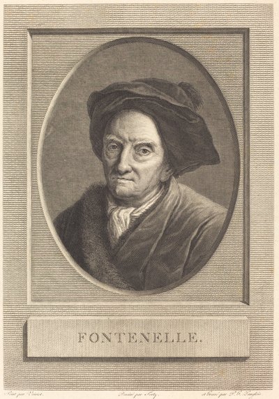 Fontenelle tekijältä Pierre Gabriel Langlois after Guillaume Voiriot after Jean Jacques Forty