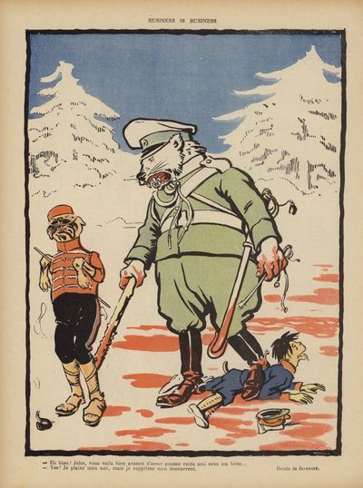 Bisnes on bisnestä. Kuvitus Le Rirelle tekijältä Pierre Georges Jeanniot