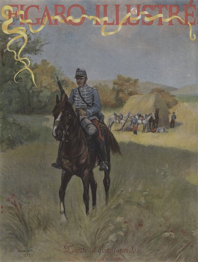 Kärkijoukko. Le Figaro Illustren kansi, maaliskuu 1896 tekijältä Pierre Georges Jeanniot