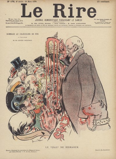 Bismarckin malja. Kuvitus Le Rirelle tekijältä Pierre Georges Jeanniot