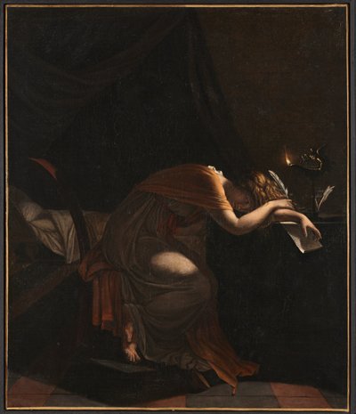 Sophonisban kuolema, n.1810 (öljy kankaalle) tekijältä Pierre Guérin
