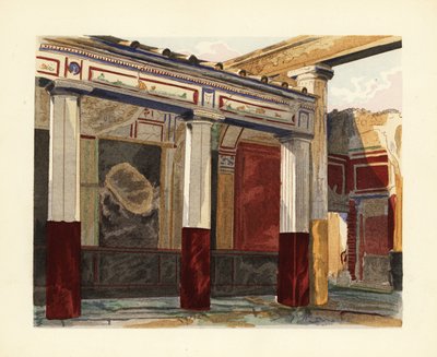 Hopeahäiden talon rodilainen perstyle, hopeahäiden talo, Pompei tekijältä Pierre Gusman