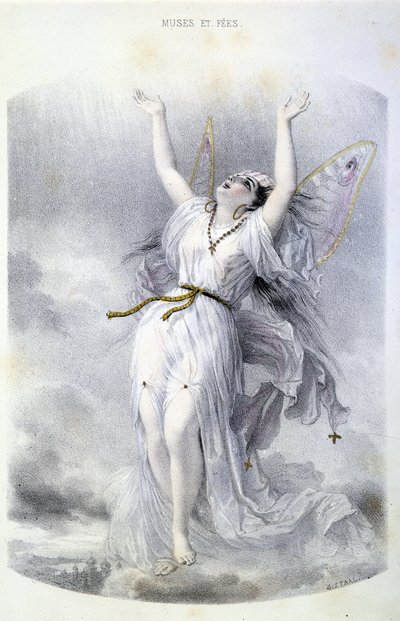 Fairy: La Peri - teoksessa ”Mytologiset naiset”, kirjoittaneet Mery ja Foelix, ill. G. Staal, toim. kirjoittanut Gouet tekijältä Pierre Gustave Eugene Staal