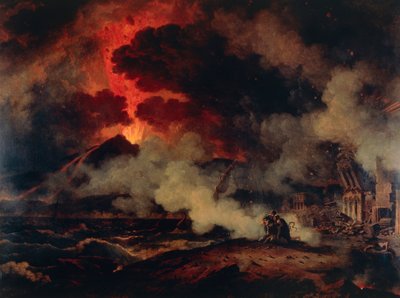 Vesuviuksen purkaus (öljy kankaalle) tekijältä Pierre Henri de Valenciennes