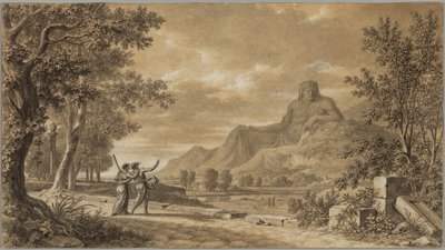 Athos-vuori veistetty Aleksanteri Suuren muistomerkiksi tekijältä Pierre Henri de Valenciennes