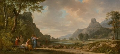 Aleksanteri Suuren muistomerkiksi kaiverrettu Athos-vuori, 1796. tekijältä Pierre Henri de Valenciennes