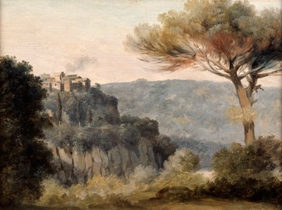 Nemin kylä 1700-luvun lopulla tekijältä Pierre Henri de Valenciennes