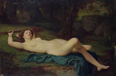 Bacchante, 1864 tekijältä Pierre Honore Hugrel