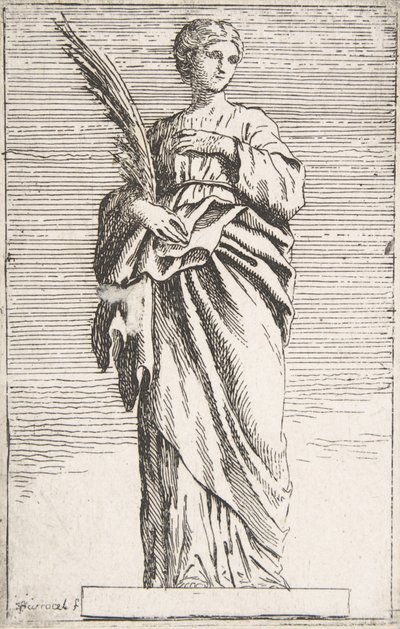 Seisova naishahmo, n. 1739-40, n. 1739-40. tekijältä Pierre Ignace Parrocel