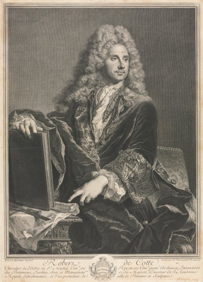 Robert de Cotte. tekijältä Pierre Imbert Drevet