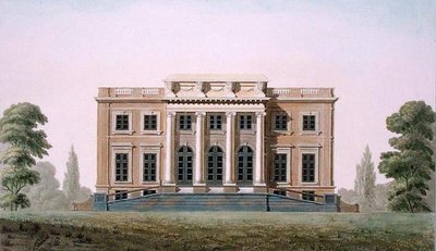 Chateau of Wannegemin lähellä Oudenaardea, Pierre Jacques Goetghebuerin "Alankomaiden kuningaskunnan merkittävimpien monumenttien, rakennusten ja talojen valinta", julkaistu 1827 (akvatinta) (katso myös 189235) tekijältä Pierre Jacques Goetghebuer