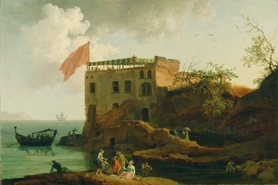 Näkymä Gaiolasta, n. 1770-90 tekijältä Pierre Jacques Volaire