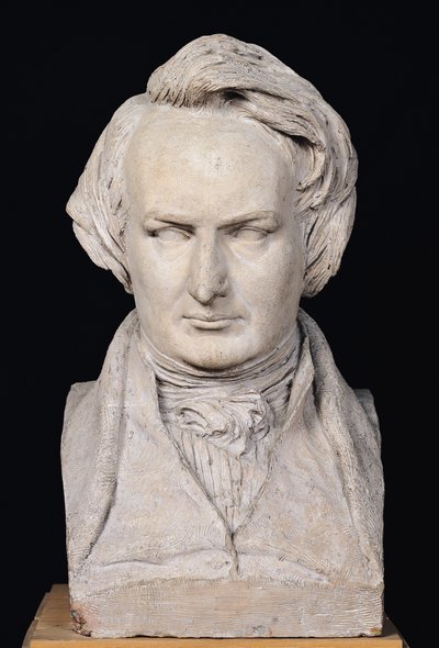 Victor Hugon (1802-85) rintakuva, 35, 1837 (kipsi) tekijältä Pierre Jean David d