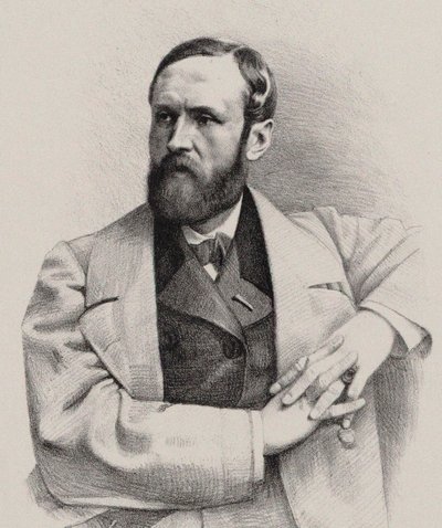 Urkurin ja säveltäjän Louis James Alfred Lefébure-Welyn muotokuva 1817-1869, 1860. tekijältä Pierre Lanith Petit