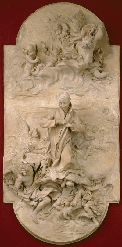 S. Luigi Gonzaga in Glory, n. 1696 (terrakotta) tekijältä Pierre Legros