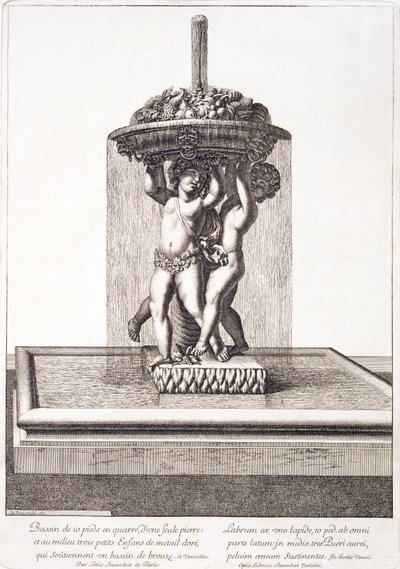 Louis Lerambertin suihkulähde Versaillesissa, 1673 tekijältä Pierre Lepautre