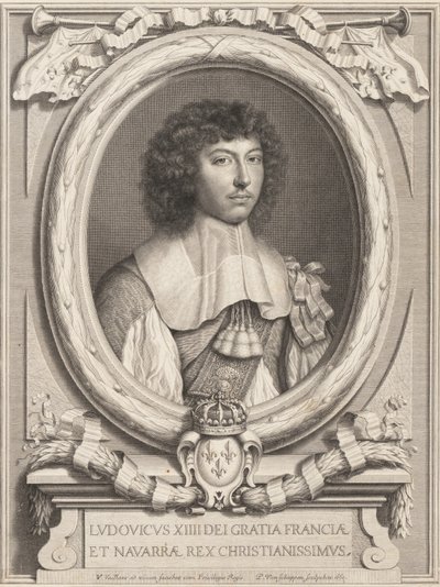 Ludvig XIV:n muotokuva, 1650-1702. tekijältä Pierre Louis van Schuppen