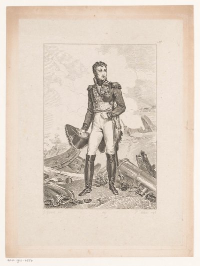 Montebellon herttuan Jean Lannesin muotokuva Kokoelma historiallisia muotokuvia Baron Gérardista (sarjan nimi) Kokoelma Portraits Historiques de Mr. le Baron Gerard (sarjan nimi) tekijältä Pierre Michel Adam