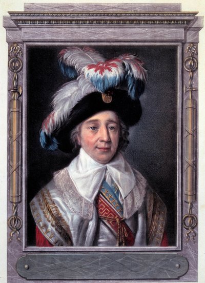 Ranskan vallankumous: Paul de Barrasin (1755-1829), ranskalaisen poliitikon muotokuva. Kaiverrus Alix Pierre Michel (1762 - 1817). tekijältä Pierre Michel Alix