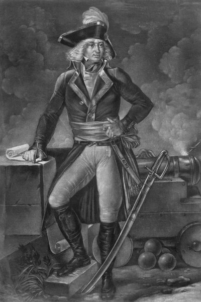 Kenraali Charles Pichegru (1761-1804) - Täyspitkä muotokuva Charles Pichegrusta (1761-1804), Pohjoisen, Sambren ja Maasin, Reinin ja Moselin armeijoiden päällikkö" Kaiverrus Pierre Michel Alix (1762-) 1817), kirjoittanut Alexandre Evariste FRAGONARD (1780- tekijältä Pierre Michel Alix