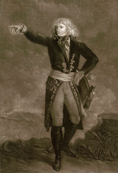 Napoleon Bonaparte Italian armeijan päällikkönä (1796-1797) - Kaiverrus Pierre Michel (Pierre-Michel) Alix (1762-1817) tekijältä Pierre Michel Alix