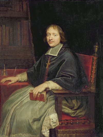 Pappilaisen muotokuva, sanotaan olevan Jean Francois Paul de Gondi tekijältä Pierre Mignard