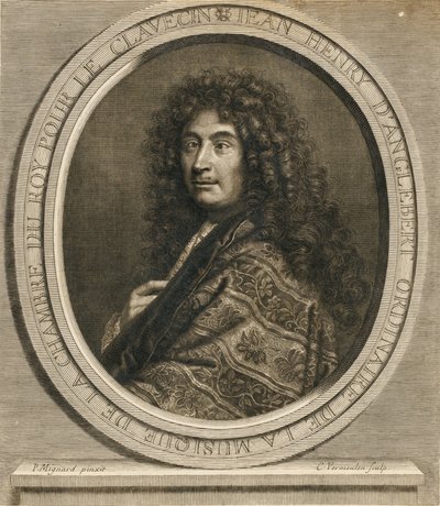 Säveltäjä Jean-Henri dAnglebertin muotokuva 1629-1691, 1689 tekijältä Pierre Mignard