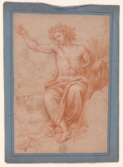 Studie von Apollo oder Johannes dem Täufer tekijältä Pierre Mignard