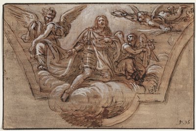 Luonnos kattokoristeeksi tekijältä Pierre Mignard
