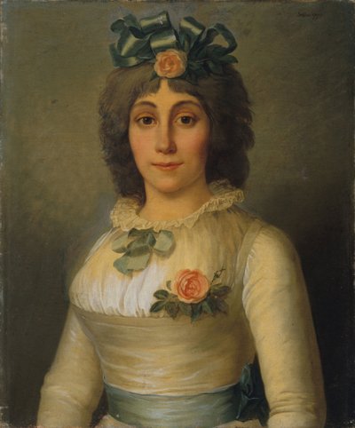 Anne-Josèphe Théroigne de Méricourtin muotokuva 1762-1817, 1793. tekijältä Pierre Nicolas Selles