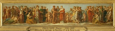 Noces de Hebe et Hercule, Napoleon I:n ja Marie Louisen avioliittoon liittyvä allegoria ... tekijältä Pierre Paul (attr. to) Prud