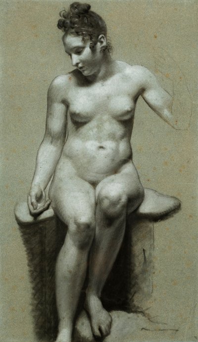Istuva alaston nainen, tekijältä Pierre Paul Prudhon