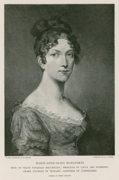 Elisa Bonaparte tekijältä Pierre Paul Prudhon