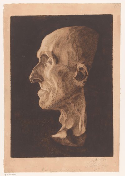 Dodenmasker van Antonio Canova tekijältä Pierre Peeters (signed by artist)