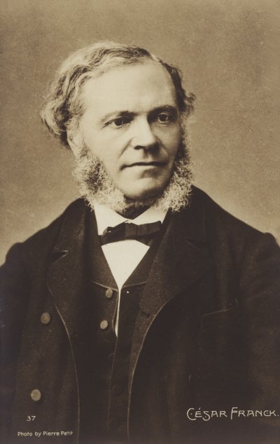 Cesar Franck, belgialaissyntyinen säveltäjä, pianisti, urkuri ja musiikinopettaja, joka toimi aikuisikänsä Pariisissa (1822-1890). tekijältä Pierre Petit