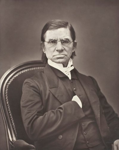Émile Littré ranskalainen leksikografi ja filosofi, 1801-1881, n. 1876. tekijältä Pierre Petit
