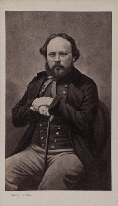 Pierre-Joseph Proudhonin muotokuva 1809-1865, noin 1860. tekijältä Pierre Petit