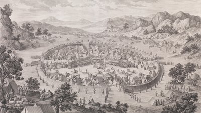 Badakhsanin khaanin antautuminen, 1772. tekijältä Pierre Philippe Choffard