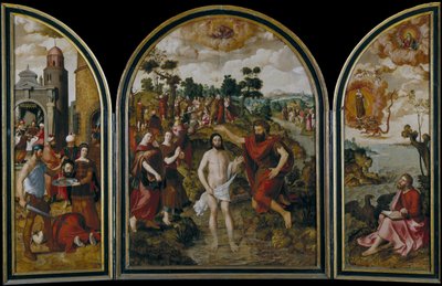 Pyhän Johannes Kastajan triptyykki, 1549 tekijältä Pierre Pourbus