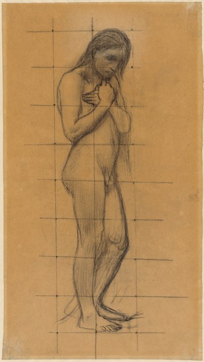 Stehender männlicher Akt tekijältä Pierre Puvis de Chavannes